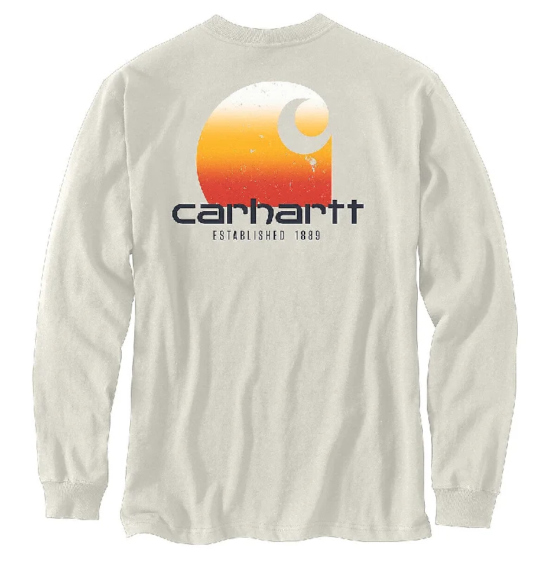 Street Jackets C Graphic Pocket Long Sleeve T-shirt - Malt