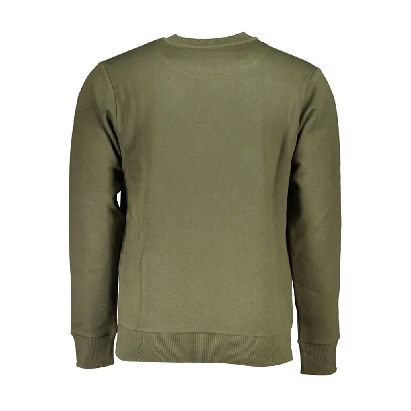 Printed Sweatshirts U.S. Grand Polo Green Cotton Men's Sweater