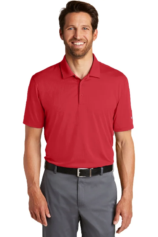 Trendy Sweaters Nike Mens Legacy Dri-Fit Moisture Wicking Short Sleeve Polo Shirt - Gym Red