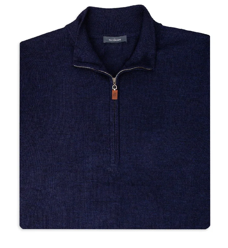 Sports Jackets Italian Merino Quarter-Zip Vest