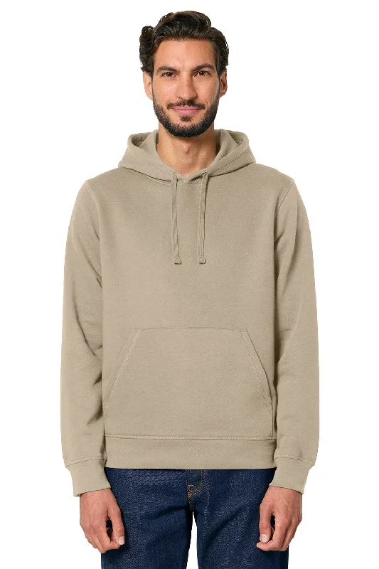 Relaxed Shirts Stanley/Stella Mens Drummer 2.0 Hooded Sweatshirt Hoodie w/ Pouch Pocket - Desert Dust Brown - NEW Relaxed Shirts Stanley/Stella Mens Drummer 2.0 Hooded Sweatshirt Hoodie w/ Pouch Pocket - Desert Dust Brown - NEW