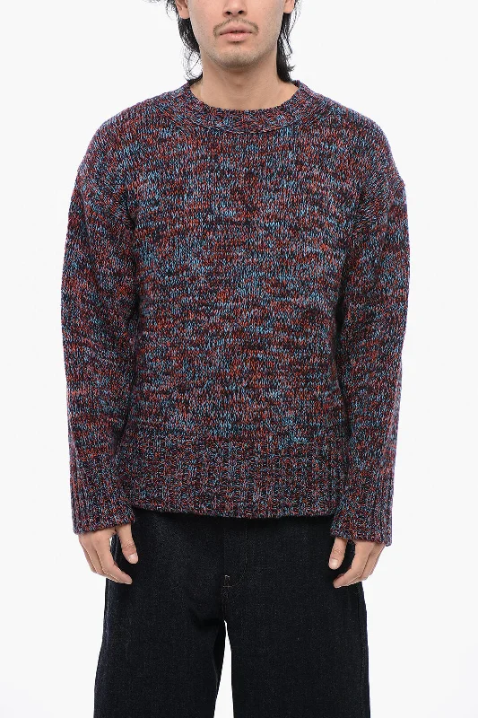 Statement Shirts Jil Sander Crewneck Wool Chunky Melange Sweater