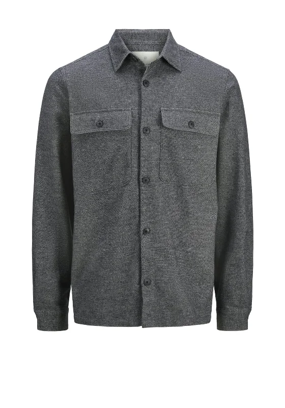 Jack & Jones Raymond Overshirt, Black Oyster Melange