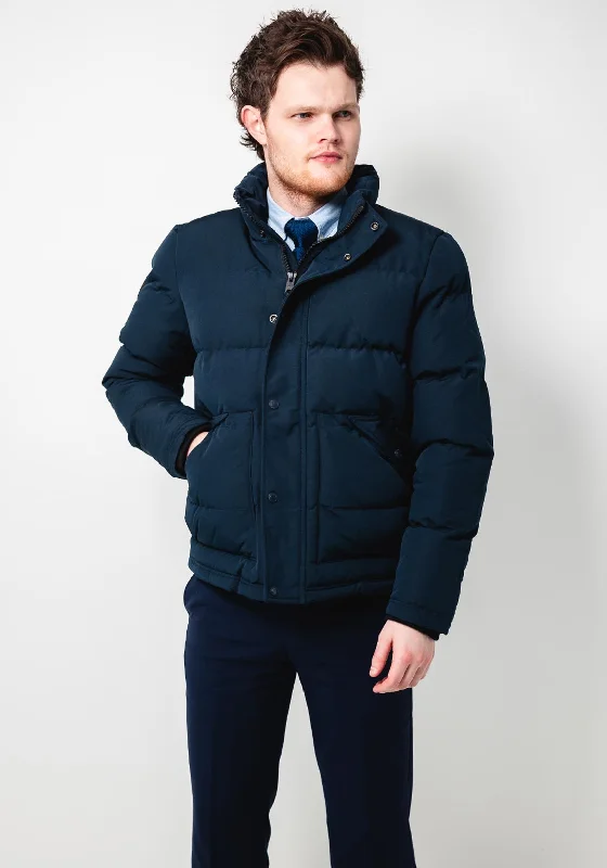 Superdry Everest Short Puffer Jacket, Eclipse Navy