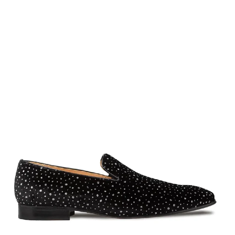 Mezlan Sera Cosmo Black Velvet Slip on Loafers