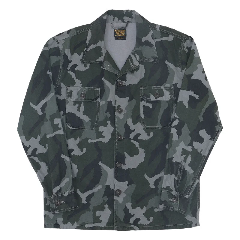 2 Pockets 100% Cotton Lucca Jacket - IRON CAMO