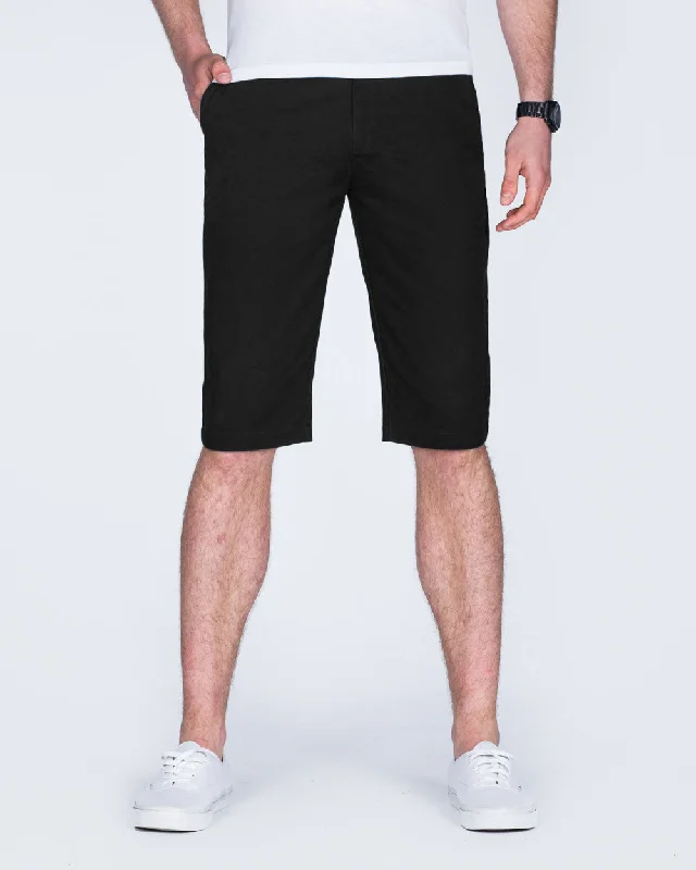 2t Alex Tall Chino Shorts (black)