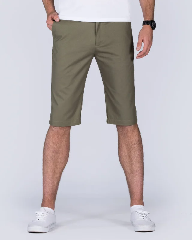 2t Alex Tall Chino Shorts (olive)