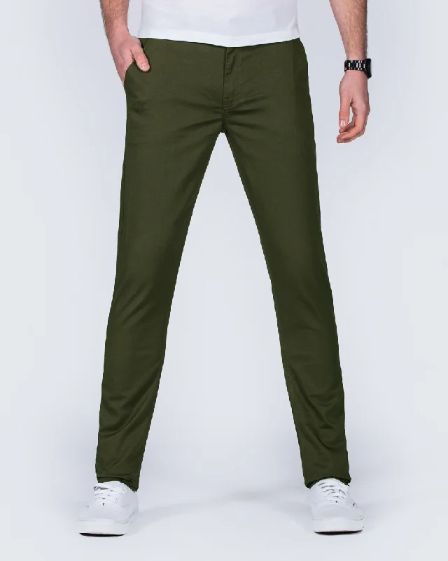 2t Slim Fit Tall Chinos (dark khaki)