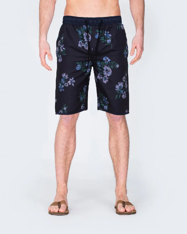 2t Tall Floral Swim Shorts (navy)