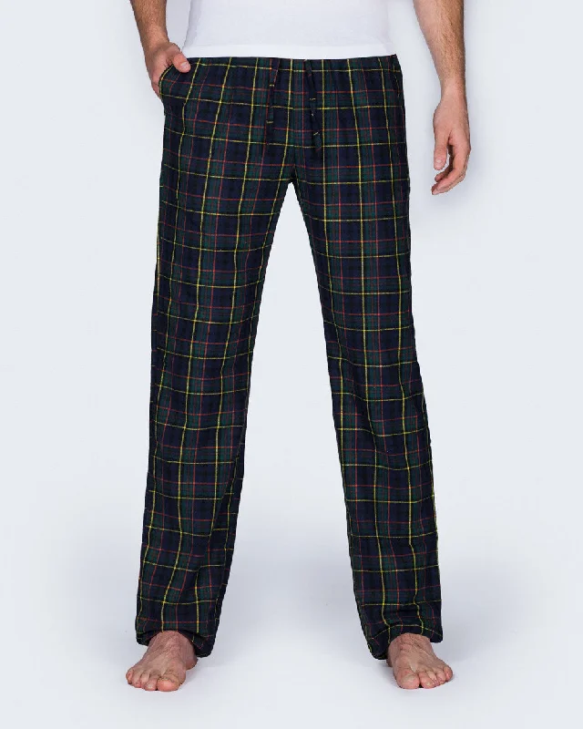 2t Tall Regular Fit Pyjama Bottoms (navy check)