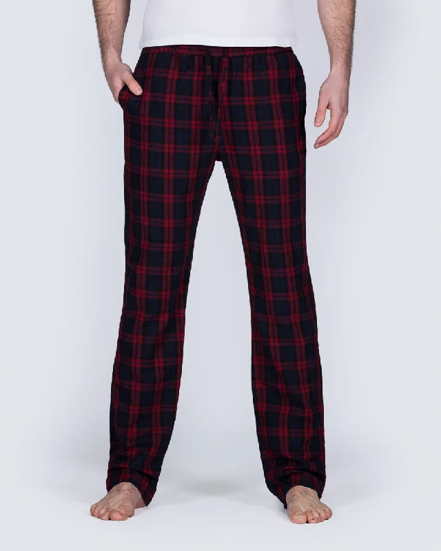 2t Tall Regular Fit Pyjama Bottoms (red pattern)