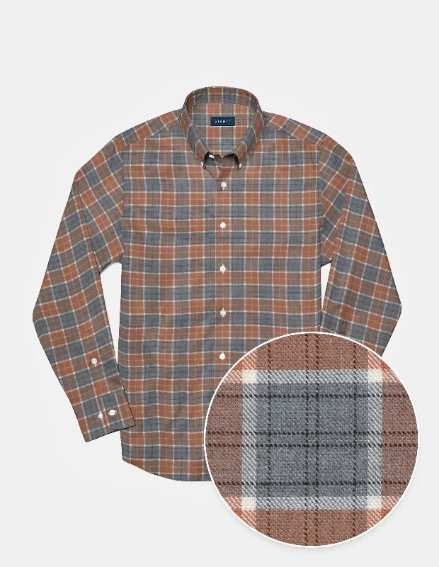 Burnt Orange Multi Stacked Plaid