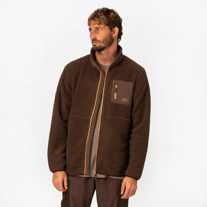 Mens Cosy Camp Fleece Ironbark