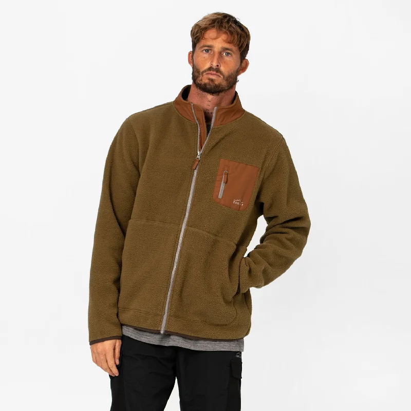 Mens Cosy Camp Fleece River Moss