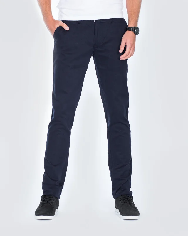 Ed Baxter Slim Fit Tall Chinos (navy)