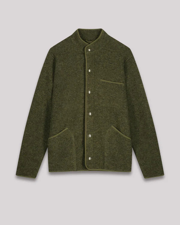 Hartford Jason Knitted Jacket Army