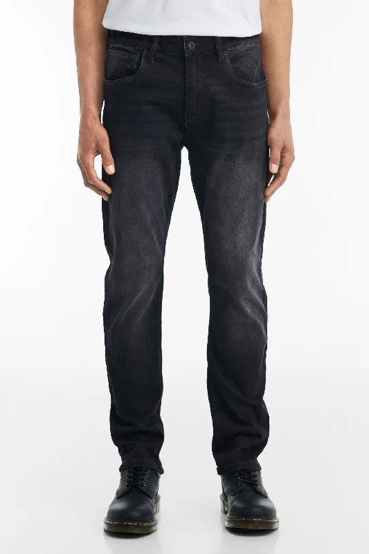 Jeans gris foncé coupe régulière - Homme