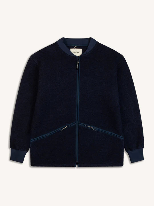 Kestin Dreghorn Fleece Midnight Blue Italian Wool