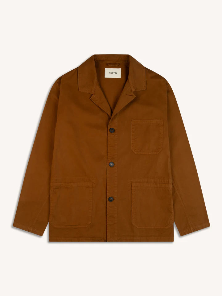 Kestin Port Jacket Cotton Twill Tobacco