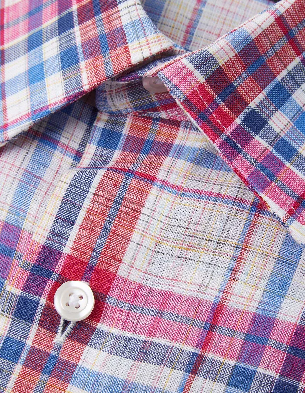 Linen Red Multi Plaid