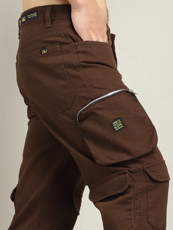 Lucas Multipocket Coffee Cotton Drill Cargo