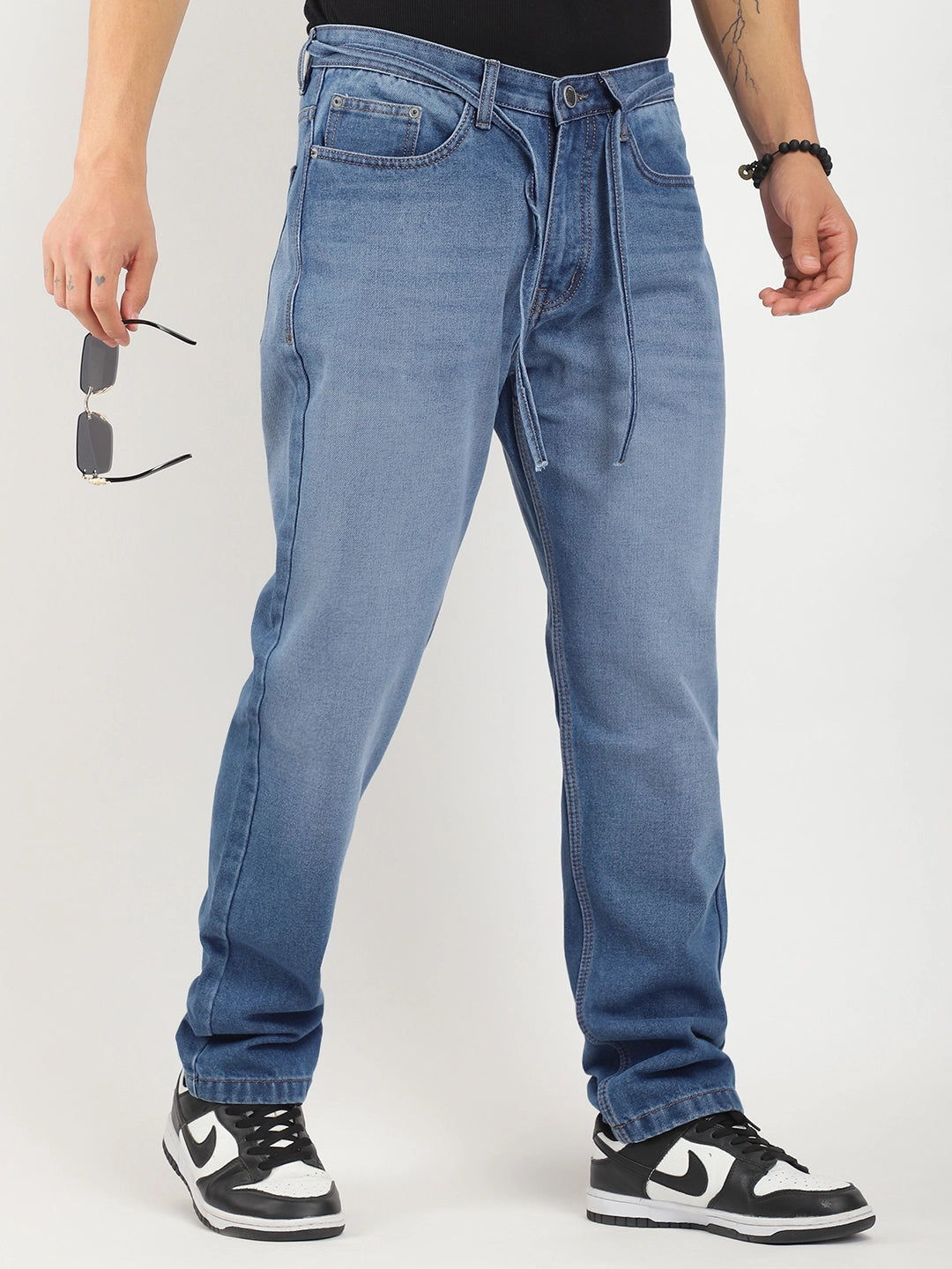 Mayfair Shades Blue Belt Denim Cargo