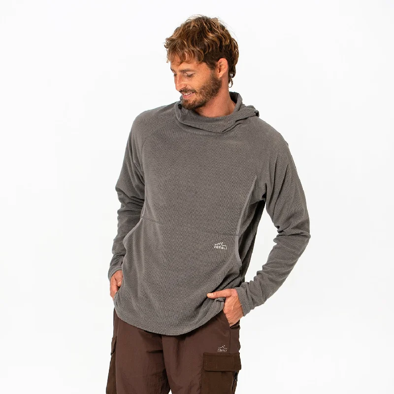 Mens Air-Grid Fleece Grey Marle