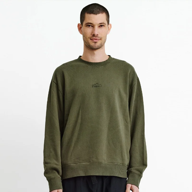 Organic Mens Crew Olive