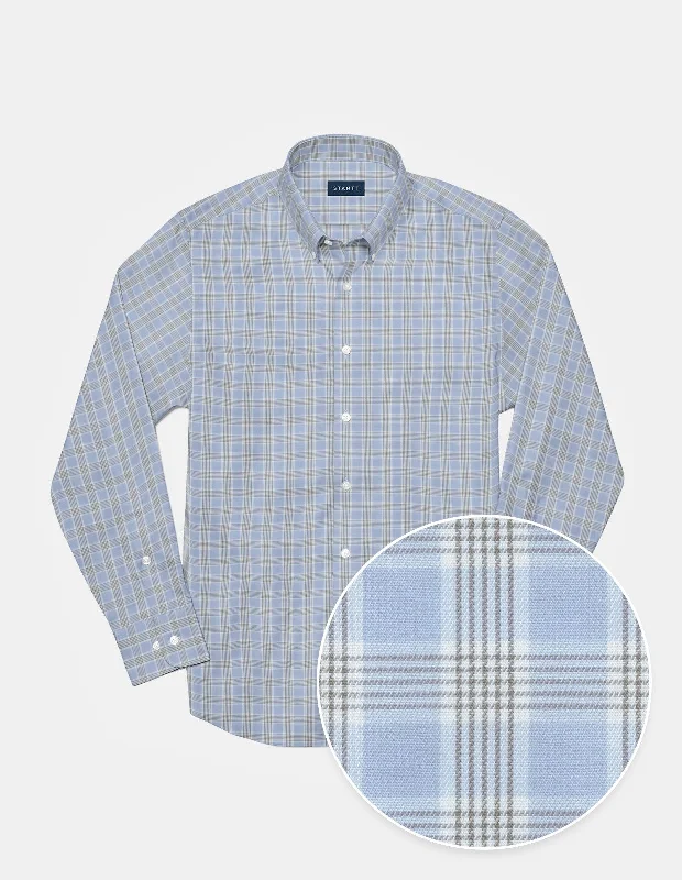 Powder Blue Glen Plaid