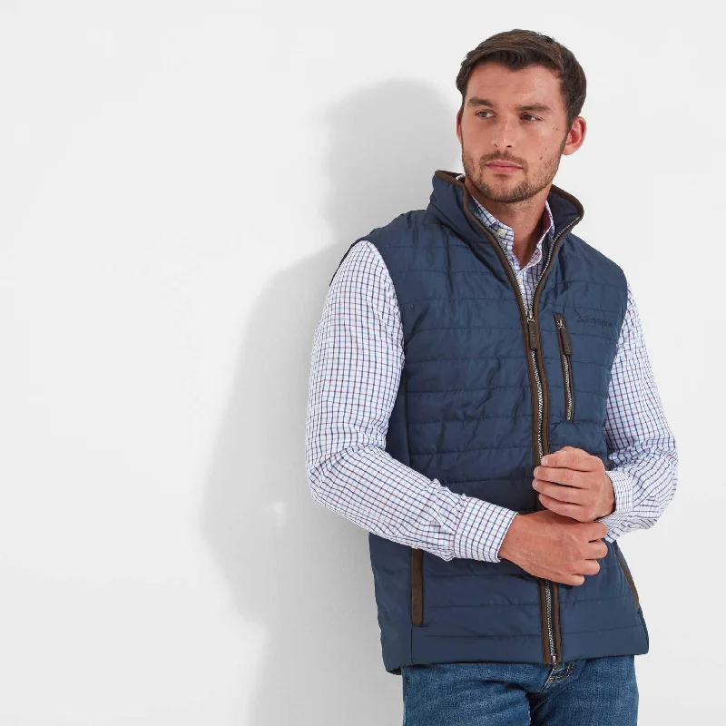 Schoffel  Mens Brora Gilet - Navy or Forest Green