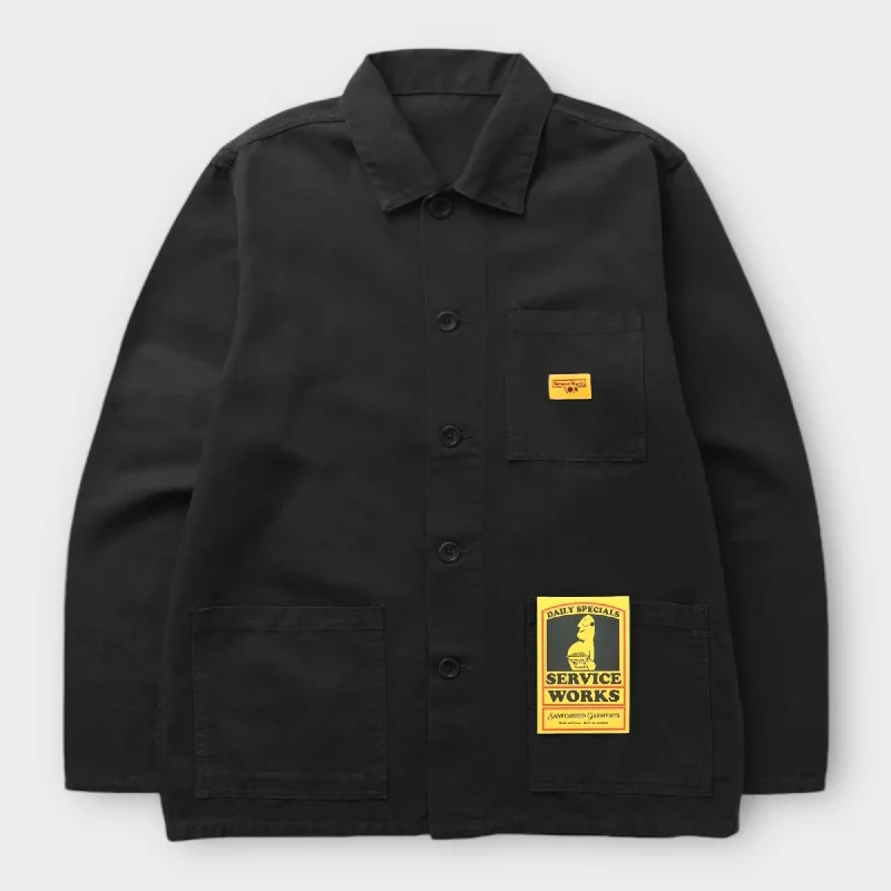 Service Works Canvas Coverall Jacket Black