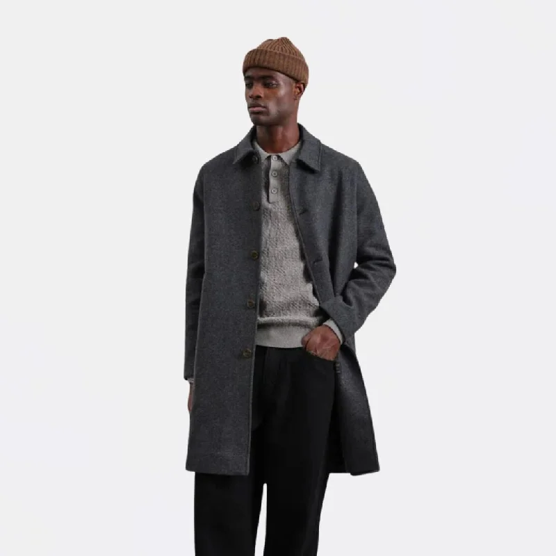 Stan Coat Wool Twill (Charcoal)