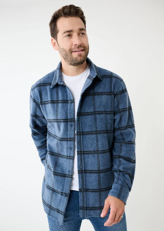 Sunday Shirt Jacket | Indigo Check