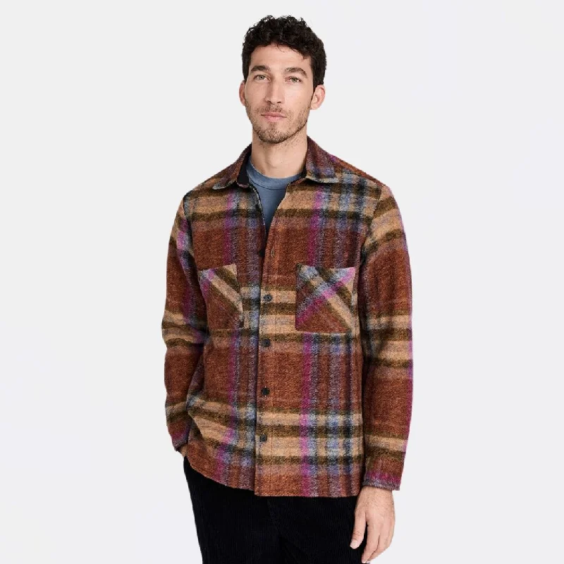 Whiting Overshirt Wool Blend Check (Multi)