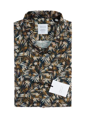 ID24127-Xacus Leaf Print Shirt