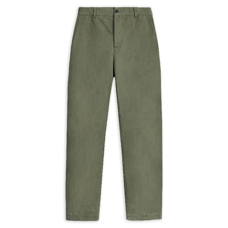 Alvise Gabardine Trouser - Green