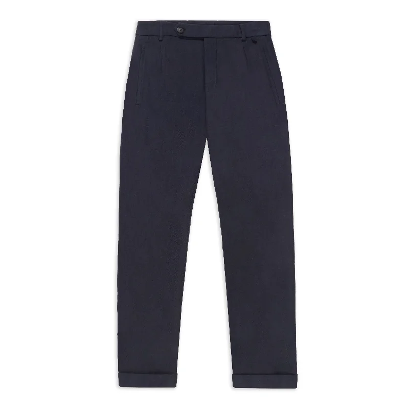 Paul Trouser - Hemp Herringbone Navy