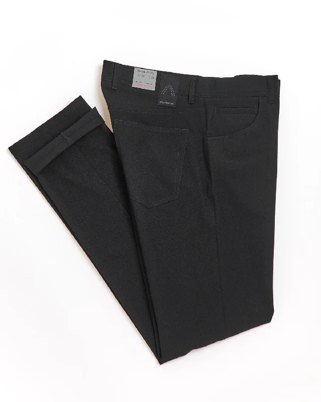 Black 'Stone' Modern Fit Ceramica 5 Pocket Tech Dress Pants