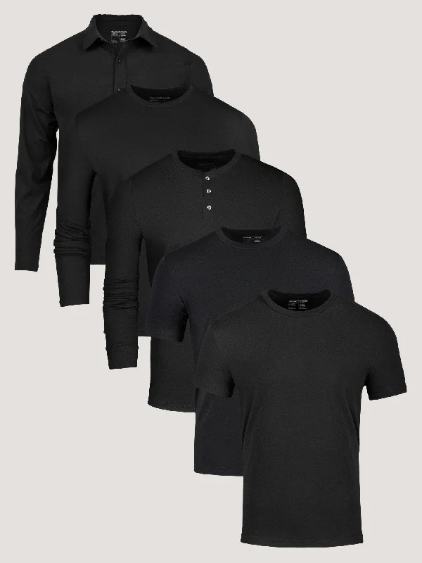 All Black Assorted 5-Pack