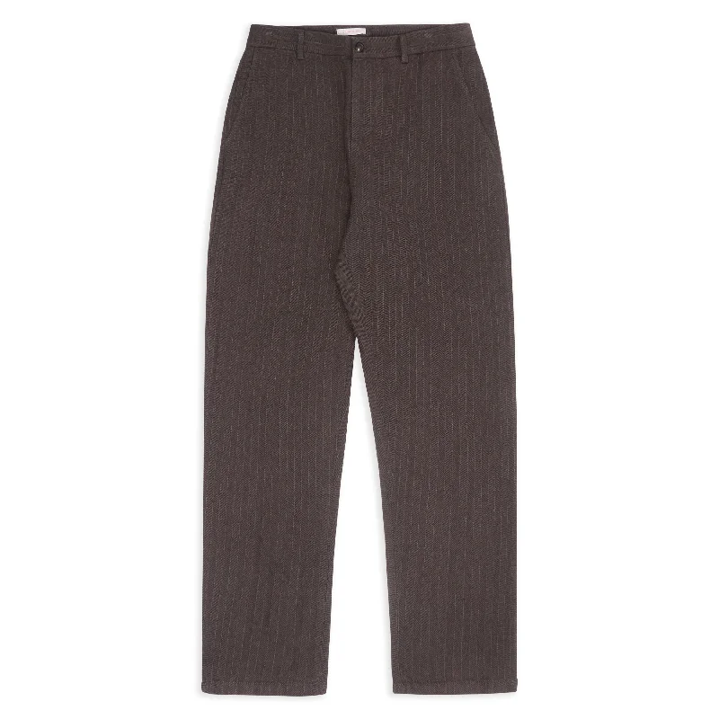 Alvise Trouser - Herringbone Stripe