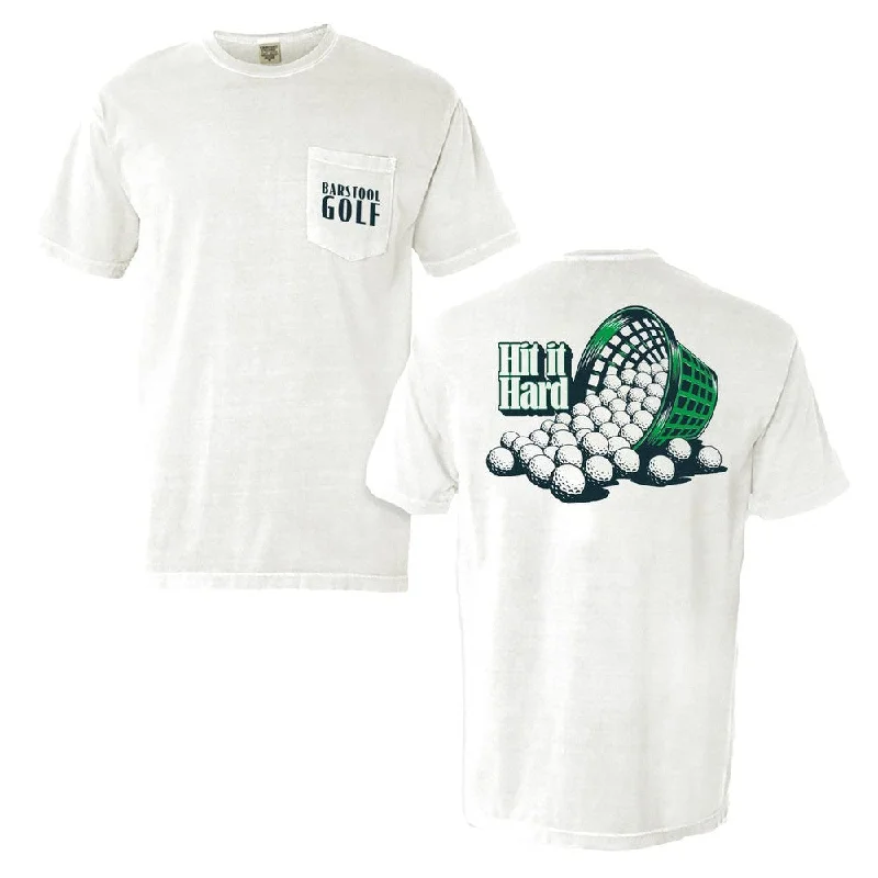 Barstool Golf Hit It Hard Pocket Tee