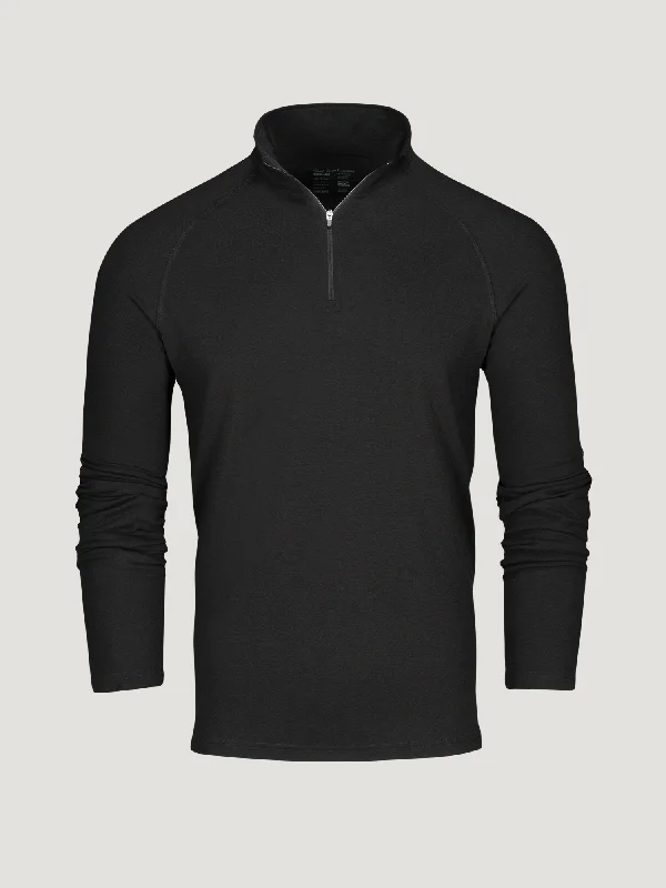 Black Performance Quarter Zip