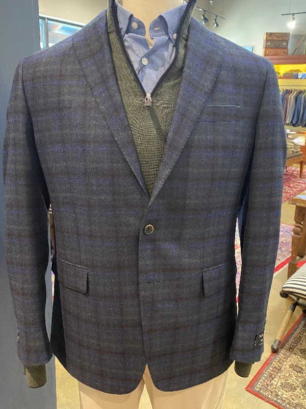 Brookwood Green/Blue Plaid Sport Coat