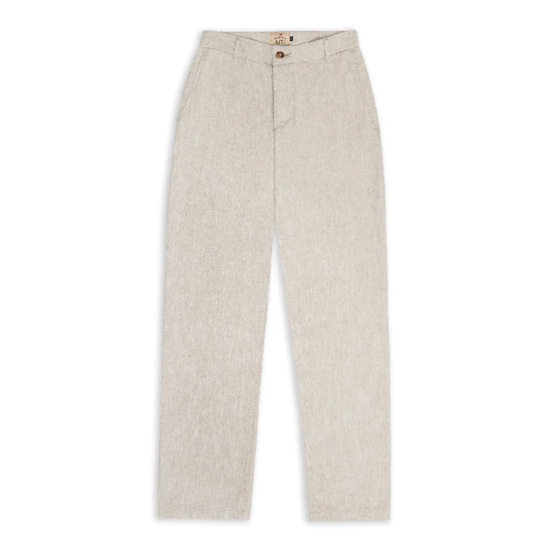 Linen Trouser - Beige