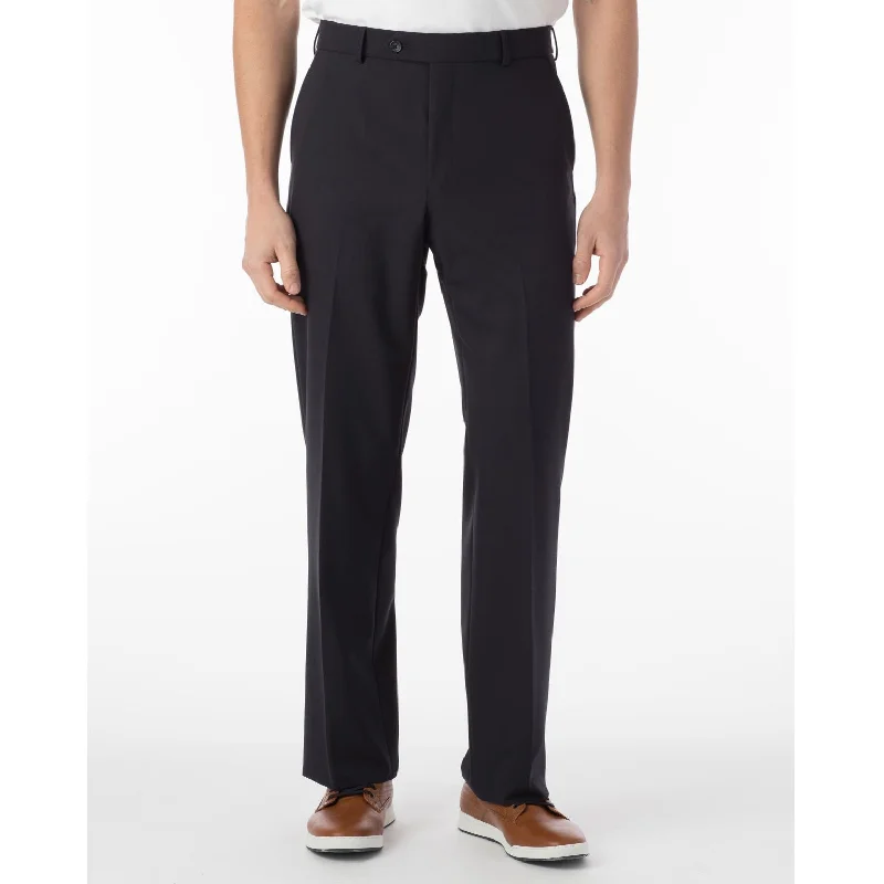 Comfort-EZE Commuter Bi-Stretch Gabardine Trouser in Navy (Flat Front Models) by Ballin