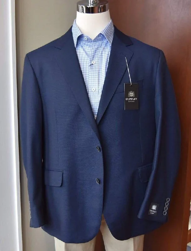 Coppley Navy Sport Coat/Blazer in Hopsack Weave