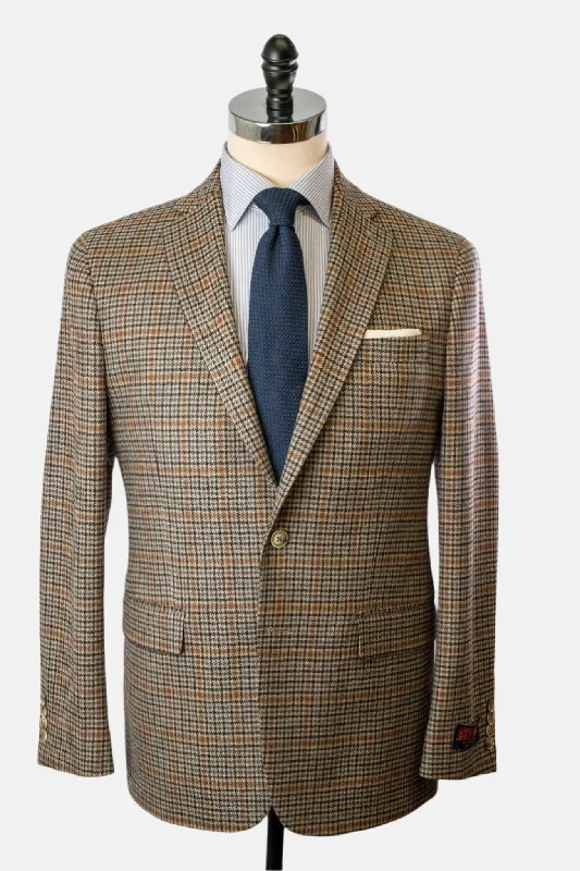 Dick Ferguson's - Fall Houndstooth Plaid Saxon Sport Coat