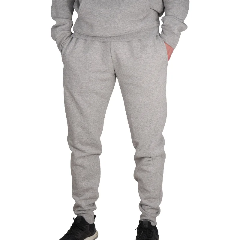 More Mile Vibe Fleece Mens Slim Fit Joggers - Grey