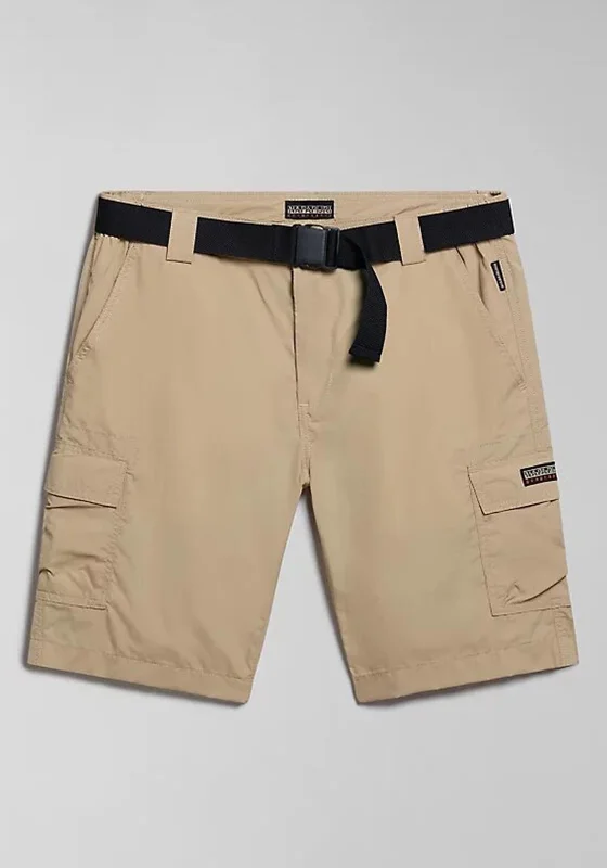 Napapijri Smith Bermuda Shorts, Beige Cornstalk